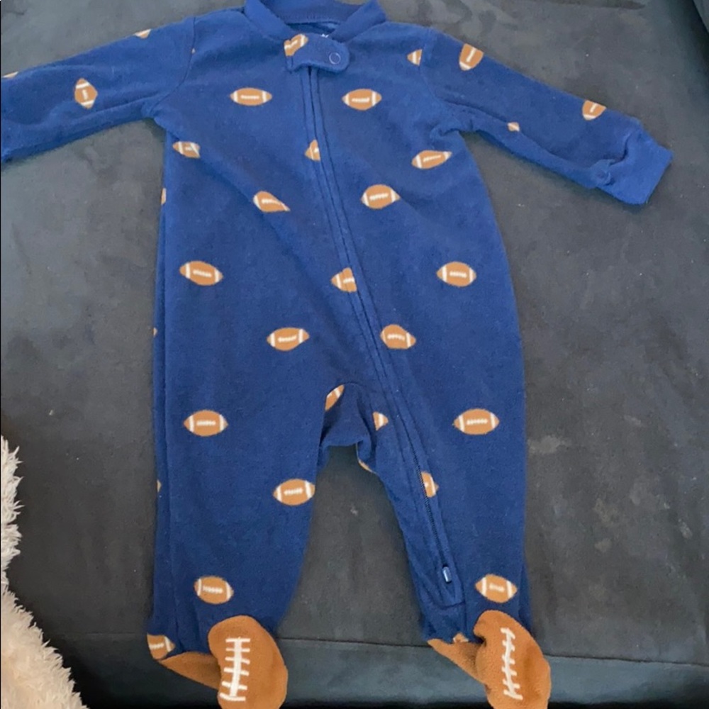 Carter’s Football Footed Fleece 1 Piece